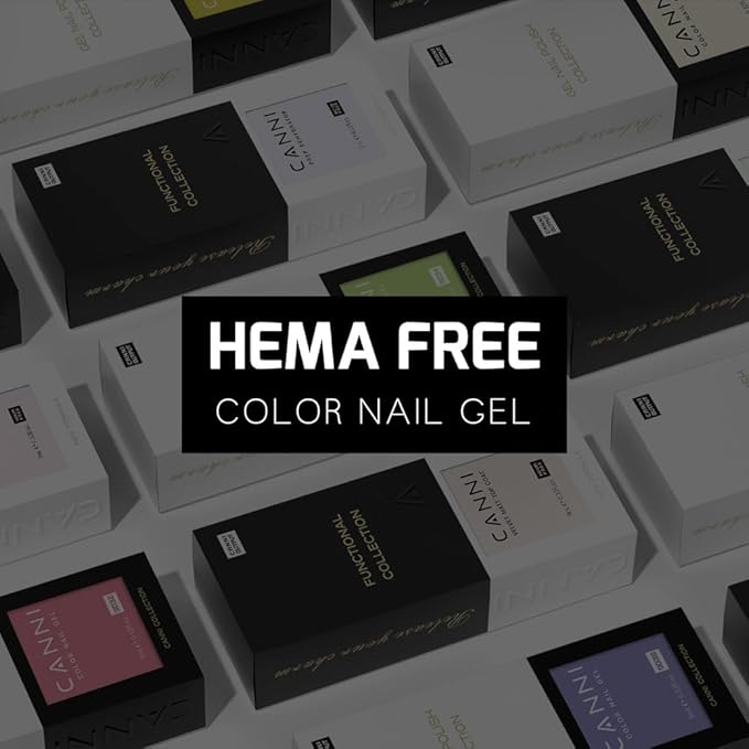 CANNI 2Pcs Hema-Free Black Gel Nail Polish Set- 2Pcs Black Colors Gel Polish Kit, Soak Off LED Nail Gel Manicure Kit DIY at Home Salon Gifts for Women Girls