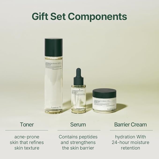 [PKY] Pyunkang Yul Calming Skincare Gift Set with Premium Gift Wrapping, Vegan, Korean Skincare (3-item set)