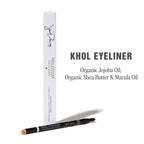 Jillian Dempsey Khol Eyeliner: Clean, Waterproof Eyeliner Pencil with Built-In Smudger for Effortless Blending – Rich Pigment, Cruelty-Free, FTA White
