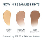 NAELI Anti Aging Tinted Moisturizer SPF 50, Mineral Sunscreen for Face with Zinc Oxide, Peptides & Ceramides, Natural Hydrating Dark Tint - 1.4 oz