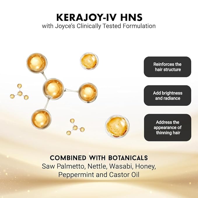 Joyce Giraud Ultimate Hair Strength Keratin Therapy Shampoo, with Cynatine & Pure4 Oils, 8 Fl. Oz