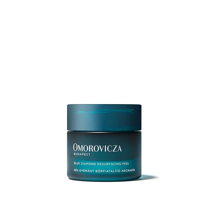 Omorovicza Blue Diamond Resurfacing Peel (1.7 oz), Gentle Exfoliating PHA Peel with Blue Diamond Complex, Lactobionic Acid & Silicium to Brighten & Smooth Sensitive Skin