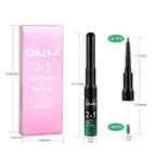 3Pcs 2 in 1 Green Matte Shimmer Lip Liner and Liquid Lipstick Stain Makeup Set for women, Long Lasting Smudge Proof Lip Tint Matte Finish Lip Gloss for All-Day Color Hold Easy to Use, Set25