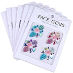 Facial Jewels Stickers, Makeup Accessories, Reusable Rhinestone Gems for Face Decoration, Stage Makeup, Party Glam (Face Gems(021))