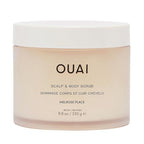 OUAI Scalp & Body Scrub, Melrose Place - Exfoliating Body Scrub with Sugar & Coconut Oil Blend for Smooth, Moisturized Skin - Gentle Scalp Exfoliator for Removing Product Build Up (8.8 Oz)