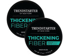TRENDSTARTER - THICKENING FIBER (4oz) (PACK of 2) - Medium Hold - Matte Finish - Premium Hair Thickening Clay Pomade - Water-Based - All-Day Hold Styling Product