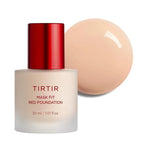 TIRTIR Mask Fit Red FoundationㅣLong Lasting Flawless Coverage, Energy Essence, Lightweight, Hydrating, Pore-Blurring, Breathable Satin Finish, Makeup, Radiant Skin, #21C Cool Ivory, 1.01 Fl Oz