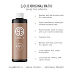 SJOLIE Rapid Spray Tan Solution - Ultra One Hour Express Tan - Olive Base | Sunless Tanner for a Fast Drying, Vegan-Friendly, Radiant Glow (8oz)