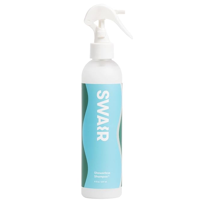 SWAIR Showerless Shampoo 8oz. Dry Shampoo Alternative | Cleans Hair Without Suds, Rinsing or Residue | Alcohol Free