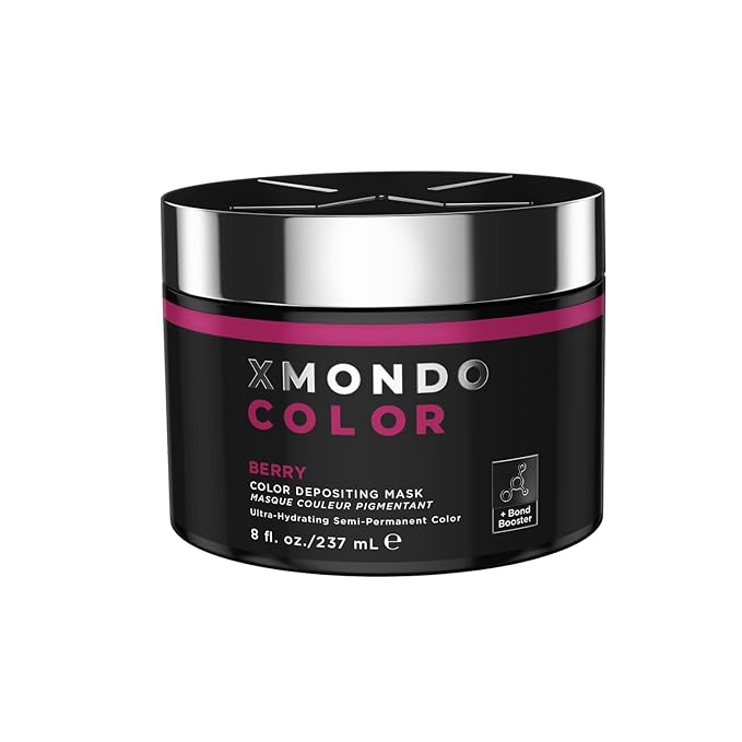 XMONDO Color Berry Mask – Semi-Permanent Berry Dye with Bond Booster & Hyaluronic Acid, 8 oz