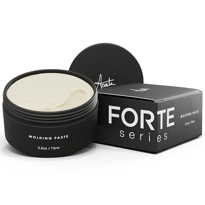 Alex Costa Molding Paste by Forte Series Low Shine Hair Paste for Men Lightweight Hair Texturizer Adds Volume and Definition Medium Flexible (75 ml)