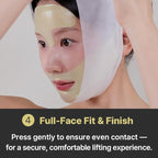 RETINO LIFT HYDROGEL MASK, V-Shape Contouring & Sculpting Face Mask with Collagen & 7 Peptides, Cooling Hydration for Jawline & Chin Support (4 Masks + Band)