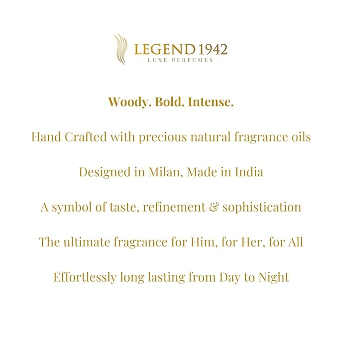 Luxe Perfumes by Amitabh Bachchan | Heritage Black Long Lasting Perfume For Men & Women | Cologne - Woody Fragrance | Birthday Anniversary Husband Wife Gifts | Everyday Essentials | 100Ml