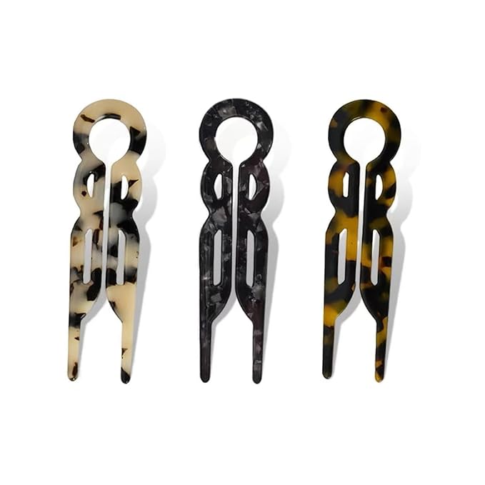 3PCS Prestige Hair Pin for Women, U-shaped Flat Clips, New French Hair Accessories HairPin, Strong Durable, Strong Hold Hair Fork for Women Buns, All Hair Styling Accessories Suitable(Large 4.5in)