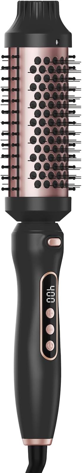 Thermal Brush, 1.7 Inch Heated Round Brush for Women, Dual Voltage Negative Ion Hot Brushes Styler for Blowout Look, Curling & Volumizing & Straightener for Dry Hair