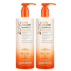 GIOVANNI 2chic Ultra-Volume Shampoo - Daily Volumizing Formula with Papaya & Tangerine Butter, Promotes Weightless Control for Fine Limp Thin Hair, No Parabens, Color Safe - 24 oz (Pack of 2)