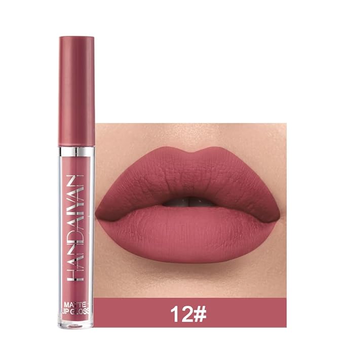 BestLand 3Pcs Matte Liquid Lipstick Set for Women - 24H Transfer-Proof, Moisturizing & Non-Sticky Lip Gloss I Soft Peach, Dusty Plum, Muted Rose I Vegan + Cruelty-Free for Daily & Party