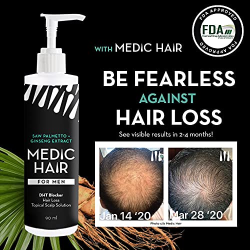 FOR MEN 90ml, 3.04 fl oz, Contains Saw Palmetto and Ginseng Extract, DHT Blocking, Natural, Healthy Hair Growth