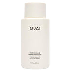 OUAI Medium Conditioner - Hydrating Hair Conditioner with Coconut Oil, Babassu Oil, and Keratin - Strengthens, Repairs and Adds Shine - Paraben and Phthalate Free Hair Care Products (10 Oz)