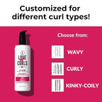 Love Ur Curls - Shampoo, Conditioner, Curly All In One Styler to repair, define and hydrate hair and Irish Sea Moss Gel for touchable hold