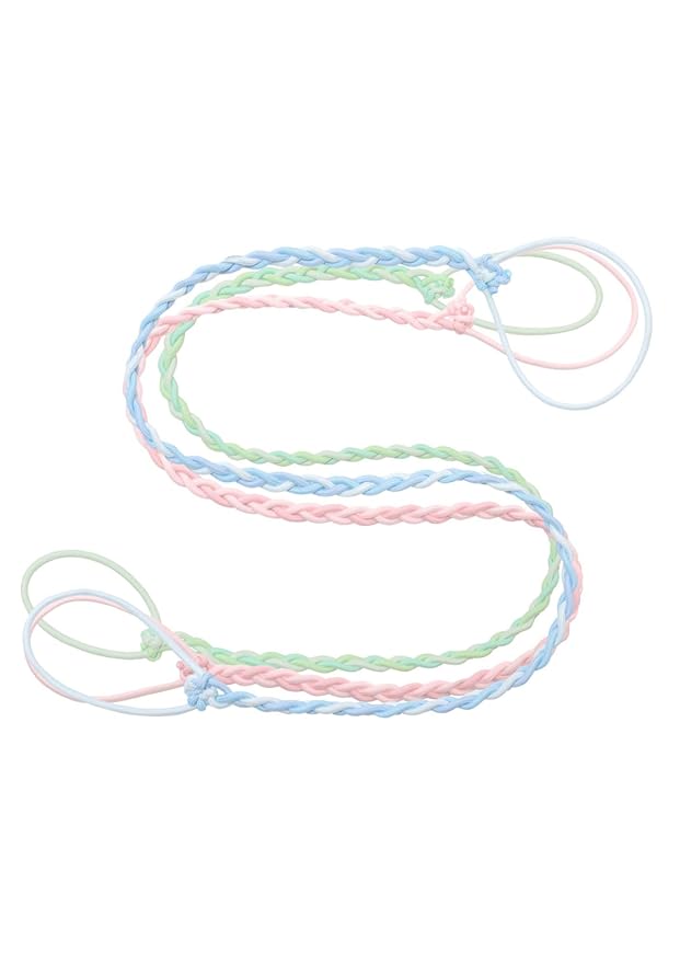 Rip Tie 24" x 2.5mm Soft Hair Tie for Women, 3 Pack Tropical – Tangle Free Ponytail Holders – Prevents Hair Damage – Ideal for Activities like Surfing, Exercising, Running, and More