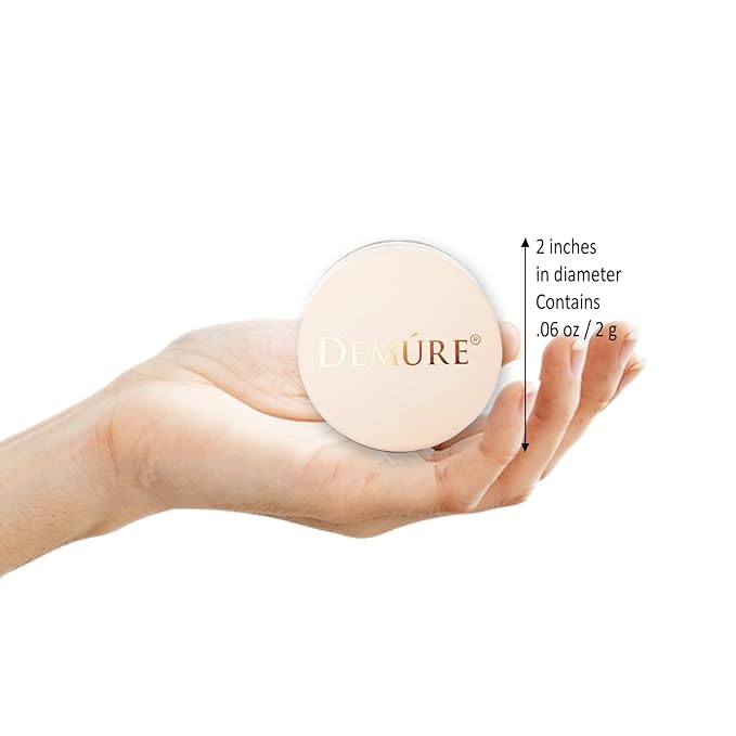 Demure Mineral Blush Makeup (Peachy), Loose Powder, Professional Quality, Cruelty Free Powder By Demure