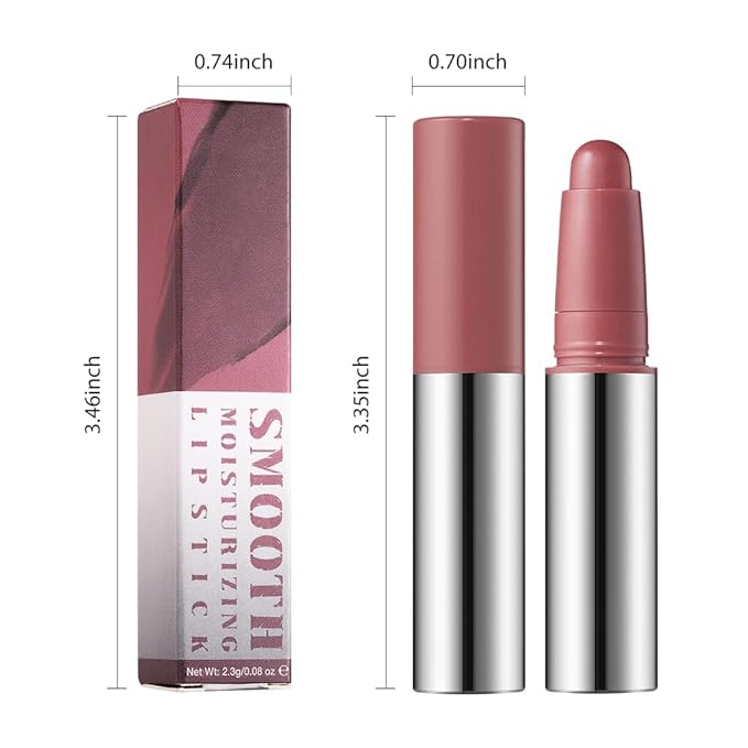 Nude Brown Matte Lipstick Crayon for Women, Long Lasting Waterproof Velvet Lip Liner Pencil, High Pigment Creamy Lipstick, Longwear Non-Drying Lip Makeup Cruelty-free 24 Hours Original, 01#