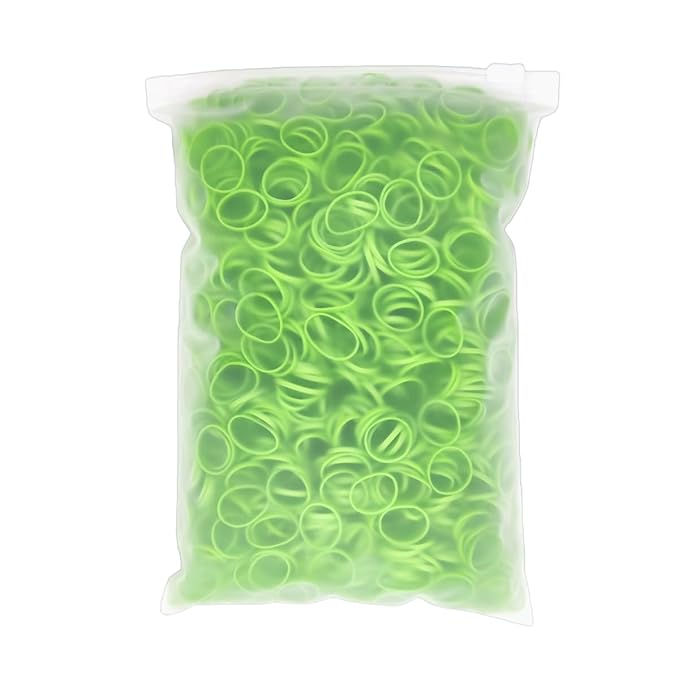 3200 Pcs Elastic Rubber Bands Small Hair Ties Hair Rubber Mini Hair Bands Hair Elastics Tiny Soft Holder Ponytails for Girls (Olive Green)