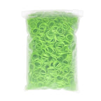 3200 Pcs Elastic Rubber Bands Small Hair Ties Hair Rubber Mini Hair Bands Hair Elastics Tiny Soft Holder Ponytails for Girls (Olive Green)