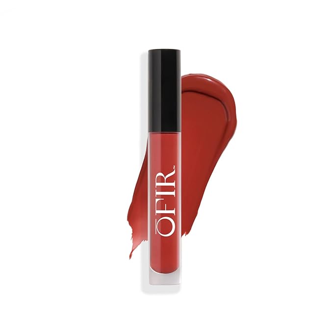 OFIR Hue Hydrator Sheer Lip Jelly, Luminous Gloss, Plant-based, Hydrating, Subtle Color, 0.135 fl oz (Desert Rose - Brick Brown)