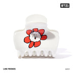 Kitsch BT21 Recycled Plastic Puffy Medium Hair Clips for Women, Medium Claw Clip for Thin & Thick Hair | Ideal Gifts for Women - RJ, 1pc