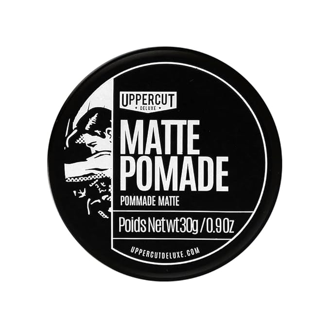 UPPERCUT DELUXE Matte Pomade Midi, Medium Hold, Matte Finish Water Based Matte Hair Styling Product Easy Wash Out, No Residue, 0.9 oz / 30g