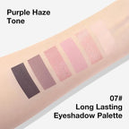 evpct 6 Colors Eye Shadow Palette Makeup for Older Women Green Eyes, Nude Pink Mauve Rose Gold Black Coffee Sparkle Shimmer Glitter Matte High Pigment Mini Travel Eyeshadow Palette, Built in Mirror