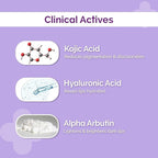 1% Kojic Acid Lip Balm With Alpha Arbutin & Hyaluronic Acid, SPF 30 PA++ for Dark & Pigmented Lips - 4g