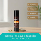 Mambino Organics Oh Baby! Belly Oil for Pregnant Women, Organic Stretch Mark Oil for Pregnancy, Postpartum Skin Elasticity, Hydration, Tamanu, Shea Butter, Calendula, Vegan, Non-GMO, 2 fl oz, 2-Pack