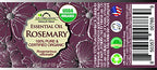 US Organic 100% Pure Rosemary Essential Oil, USDA Certified Organic 100% Pure, Steam Distilled, for Hair Growth, Scalp, Face, Skin, and Aromatherapy (Size Variations Available) (10 ml)
