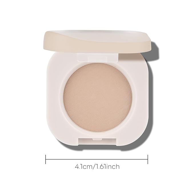 KYDA Single Matte Eyeshadow, Nude Beige Brown Eyeshadow, Ultra-fine Smooth Powder, Lightweight Blendable Formula, Daily Matte Eyes Makeup, Milk Tea