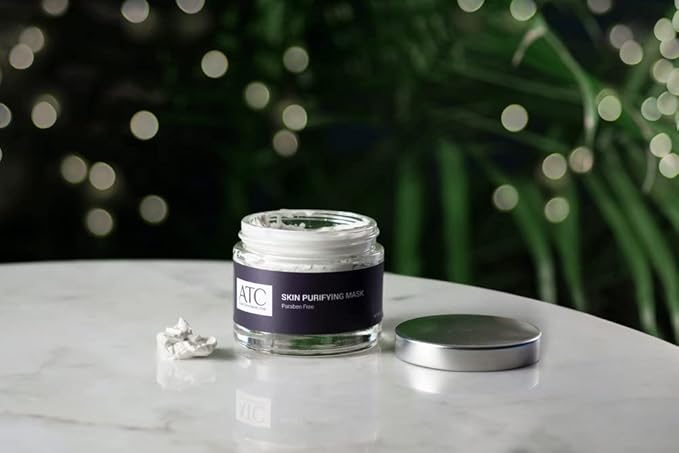 Skin Purifying Mask for Acne Treatment- Paraben-Free Sulfur Facial Mask: Kaolin and Bentonite Clay Mask for Deep Pore Cleansing and Exfoliation 2.5 FL OZ
