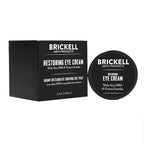 Brickell Men's Restoring Under Eye Cream for Men, Natural and Organic Anti Aging Eye Balm To Reduce Puffiness, Wrinkles, Dark Circles, Crows Feet and Under Eye Bags, 0.5 Ounce, Unscented