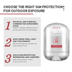 2PCS Bio Sun Stick SPF50 ， Refreshing Non Greasy，Unisex Beach Defense Water-Resistant Sunscreen Stick， Easy to Apply