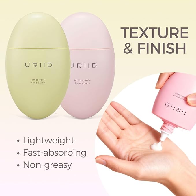 2-in-1 Hand Cream Set – Lemon Basil & Relaxing Rose, Nourishing & Moisturizing, 1.76 oz Each, Winter Gifting Bundle