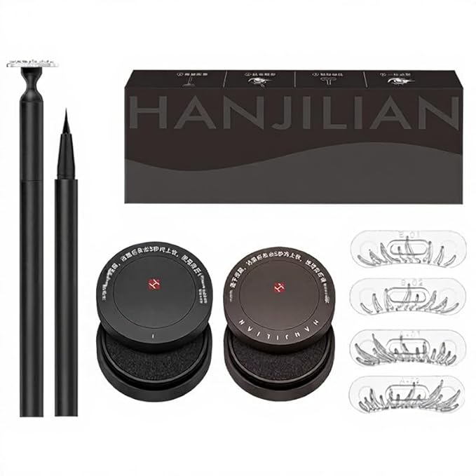 Double-Ended Lower Lash Stamp Eyeliner Pen - Waterproof Smudge-Proof (Black) | Easy Fake Eyelashes Stamp Tool with Precision Tip | Vegan & Cruelty-Free