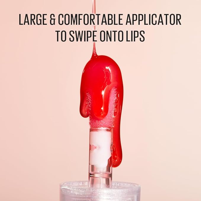 Kaja Lip Plumping - Juicy Glass 03 Apricot Allure | Hydrating, Feel Plumped and Lightweight with Vitamin Tree Fruit Oil, Vegan, Cruelty-Free, Clear Tint Stain Shine Gloss Plumper, Long Lasting