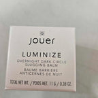 Jouer Luminize Overnight Dark Circle Slugging Balm – Fragrance Free, Caffeine Eye Cream, Overnight Eye Treatment, Brightening Eye Balm, Paraben Free, Gluten & Cruelty Free