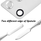 2 Styles Professional Makeup Palette with Spatula and 150 PCS Makeup Brush Kit, SourceTon Cosmetic Palette (5.9”x 3.9”) & Makeup Applicators (Mascara Wands, Lipstick Applicators, Fine Eyeliner Brush)