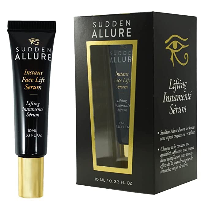 Sudden Allure Instant Face Lift Serum – Erase Under Eye Bags & Wrinkles in 60 Seconds - Firming Face & Eye Serum Lotion Cream - Instantly Tighten & Reduce Eye Bags & Crows Feet | Made in USA (10 ml)