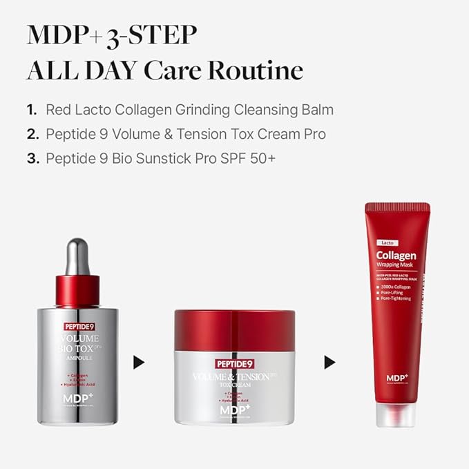 MDP+ Peptide 9 Bio Sunstick Pro | Korean Sunscreen Stick SPF 50+, Lightweight, Non-Greasy Broad Spectrum UV Protection for Face & Body