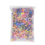 3200 Pcs Elastic Rubber Bands Small Hair Ties Hair Rubber Mini Hair Bands Hair Elastics Tiny Soft Holder Ponytails for Girls (Dark Multicolor)
