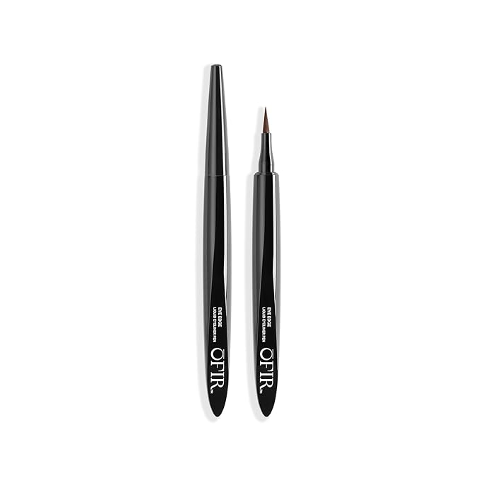 OFIR Eye Edge Liquid Eyeliner Pen | Water and Smudge Proof | Long Lasting Matte Finish, Soft Tip with Bold Pigment | Cruelty Free Formula | Brown Eyeliner for Women | Carob - Rich Brown | 0.04 Fl Oz