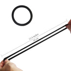 20 PCS Thick Seamless Hair Ties for Curly Heavy and Long Hair Brown Hair Elastics for Women Men and Girls Big Pony tails Holders (5 cm in Diameter, 1 cm in Width)